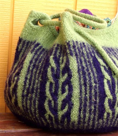 Intwined Bag Knitting Pattern By Meghan Jones