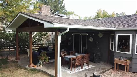 metro denver patio cover gable roof patio cover  roof tie  denver area patio roof