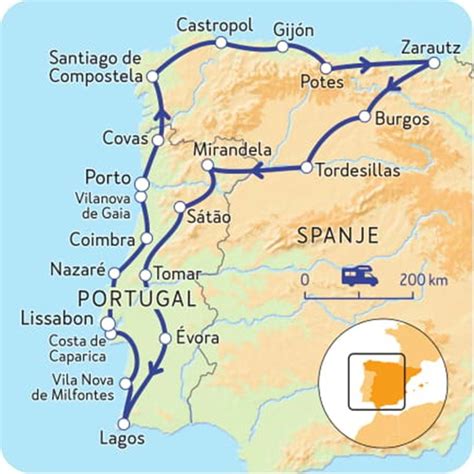 camperroute door spanje en portugal van baskenland tot de algarve portugal vacation