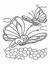 Butterfree Pages Pokemon Coloring Bubakids sketch template