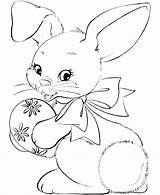 Coloring Bunny Pages Christmas Rabbit Getdrawings sketch template