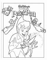 Coloring Pages Peter Pan Sheets Disney Movie Choose Board Kids sketch template