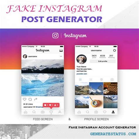 Generatestatus Fake Instagram Post Generator And Fake