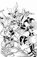 Superboy Inks Batgirl Getdrawings sketch template