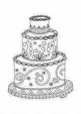 Coloring Pages Wedding Printable Cake Crafts Adult Paper Books Name Craftsy sketch template