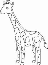 Giraffe Outline Drawing Clip Clipart Coloring Pages Animal Head Animals Cartoon Printable Colorable Giraff Cliparts Drawings Line Sweetclipart Collection Color sketch template