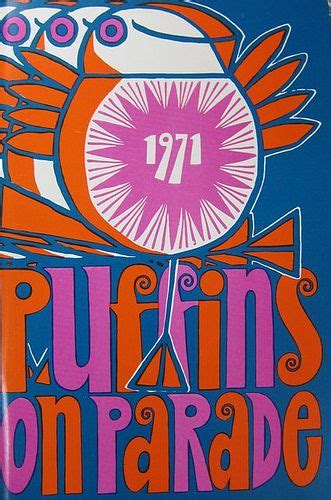 Puffins On Parade 1971 Psychedelic Poster Graphic