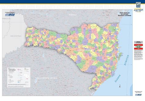 Mapa Político De Santa Catarina Mapa Santa Catarina Geografia
