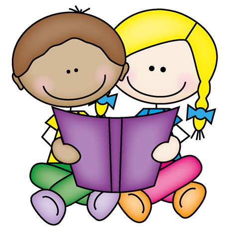 kids reading clip art clipartsco