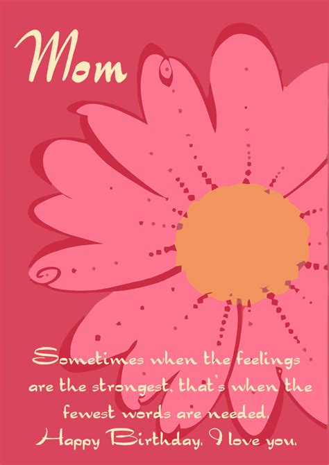 flower print  pink ribbon birthday card  mom greeting cards