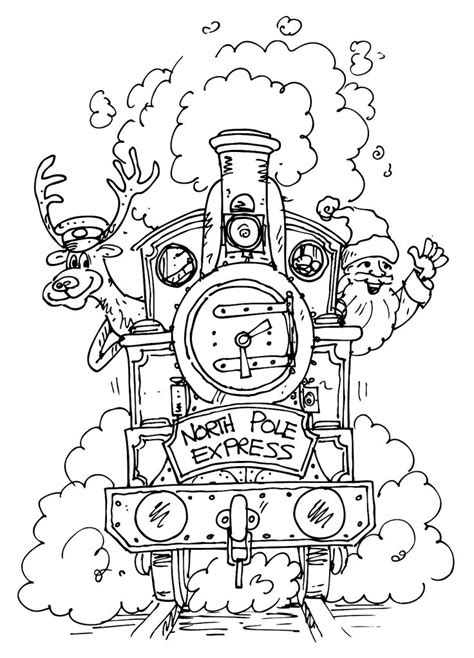 christmas train christmas train train coloring pages digital stamps