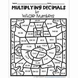 Decimals Multiplying Whole sketch template