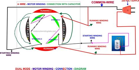 wire motor wiring diagram    wire    wire  ac motor  capacitor