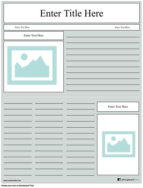 newspaper sample layout master  template document