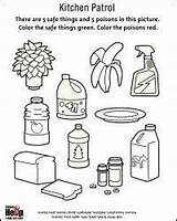 Poison Preschool Sequencing Poisons sketch template