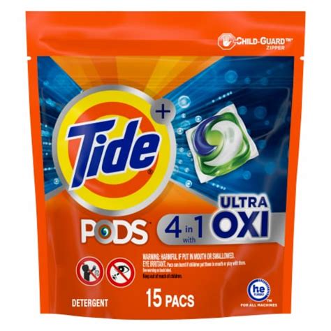 tide pods ultra oxi liquid laundry detergent pacs  ct kroger