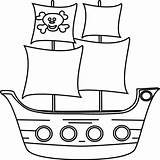 Malvorlage Mycutegraphics Piraten Malvorlagen Piratenschiff Zum Piratenschiffe Schiff Clipground Pngkey sketch template