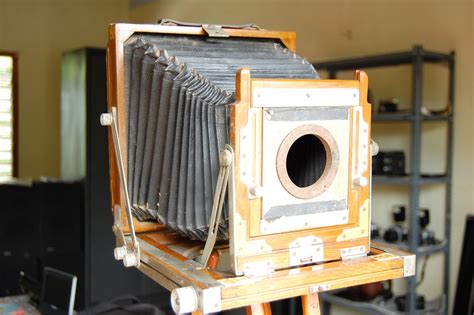 antique cameras  wooden camera