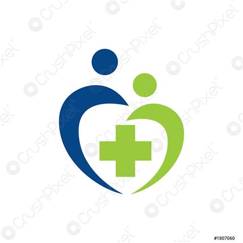 medical health care logo design template stock vector