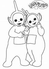 Teletubbies Laa Coloring Dipsy Pages Bread Piece Kids Colouring Po Drawing Color Cartoon Colour Book Getdrawings Printable Print Books Slice sketch template