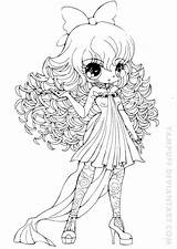 Chibi Coloring Pages Girls Yampuff Girl Anime Coloriage Deviantart Cute Colouring Kawaii Hair Chibis Printable Curly Adult Kids Sheets Print sketch template