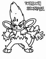 Pages Coloring Dewott Simisage Pokemon Getcolorings Color sketch template
