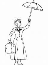 Mary Poppins Paraplu sketch template