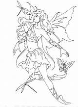 Coloring Pages Fairy Amy Brown Mermaid Fairies Book Colouring Adults Forest Elf Mystical Mythical Fantasy Drawings sketch template