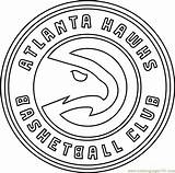 Hawks Atlanta Coloring Nba Pages Printable Coloringpages101 Rockets Houston Sports sketch template