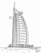 Dubai Arab Coloring Burj Al Pages Drawings Drawing Uae National Sketch Pencil Buildings Architecture Emirates Choose Board United Arquitectura sketch template