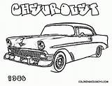 Coloring Pages Car Cars Chevy Truck Clipart Muscle Old Printable Classic Hot Kids Fast Vintage Print Sprint Rod Pickup Chevrolet sketch template