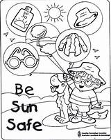 Pages Coloring Sun Colouring Sunscreen Safety Sunsmart Activities Colour Summer Activity Printable Health Sheets Worksheets Preschoolers Preschool Protection Classroom Math sketch template