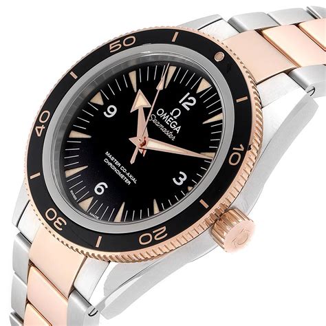 omega seamaster   axial steel rose gold   swisswatchexpo