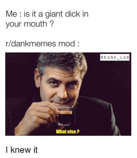 Me Is It A Giant Dick In Your Mouth Rdankmemes Mod What Else Giant