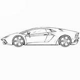 Lamborghini Aventador Drawcarz Coloringpagez Roadster sketch template