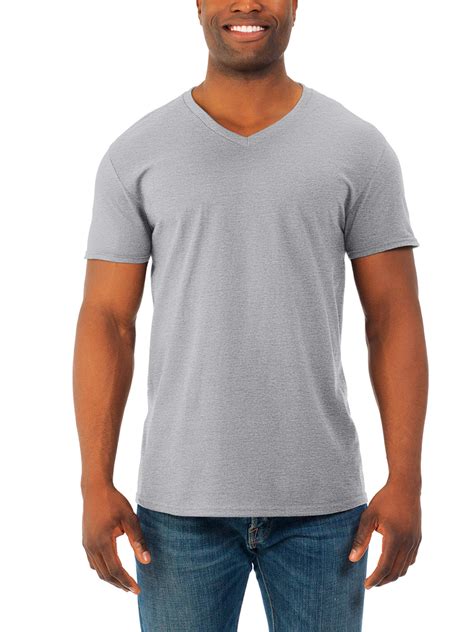 mens soft short sleeve lightweight  neck  shirt  pack walmartcom