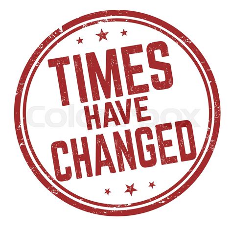 times  changed grunge rubber stamp stock vector colourbox