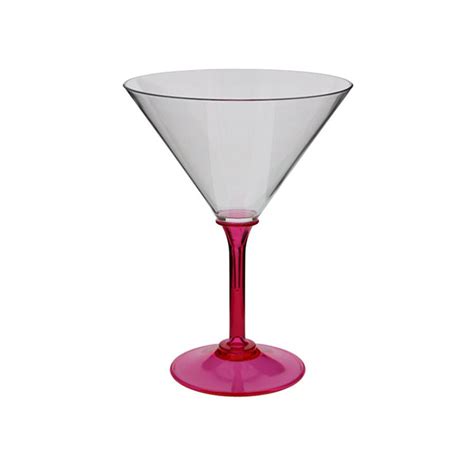 10 Oz Classic Acrylic Martini Glass Full Color