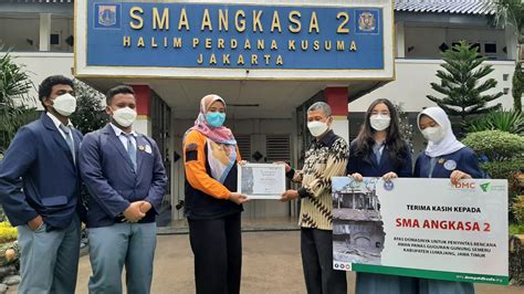 Peduli Semeru Dmc Terima Donasi Dari Sma Angkasa 2 Halim Perdana