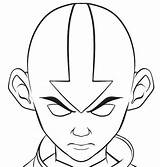 Aang Airbender Parra sketch template