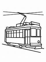Trams sketch template