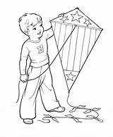 Kite Kites Coloring Pages Kids Flying Printable July Drawing 4th Boy Sheets Independence Teamwork Fly Color Fourth Clipart Children Print sketch template