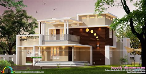 contemporary style home architecture  sq ft kerala home design  floor plans
