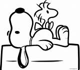 Snoopy Woodstock Wecoloringpage Vicoms sketch template