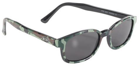 Mid Usa Motorcycle Parts X Kd Sunglass Camo Camo Frame Smoke Lens