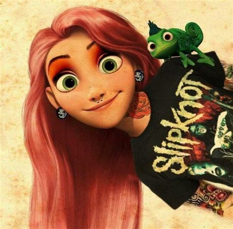 Punk Disney Princess Rapunzel