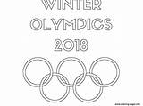 Olympics Coloring Winter Logo Pages Printable Color Print sketch template