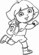 Dora Coloring Drawing Pages Cartoon Easy Games Draw Baby Wecoloringpage Colorir Drawings Getdrawings Para Desenhos Disney Da Paintingvalley Escolher álbum sketch template