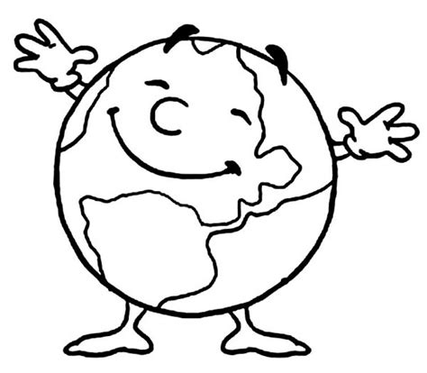 simplicity  earth coloring page