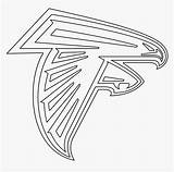 Falcons Atlanta Logo Stencil Coloring Pages Transparent Falcon Pngitem Logos Logodix sketch template